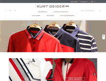 Tablet Screenshot of kurtgeiger.co.za
